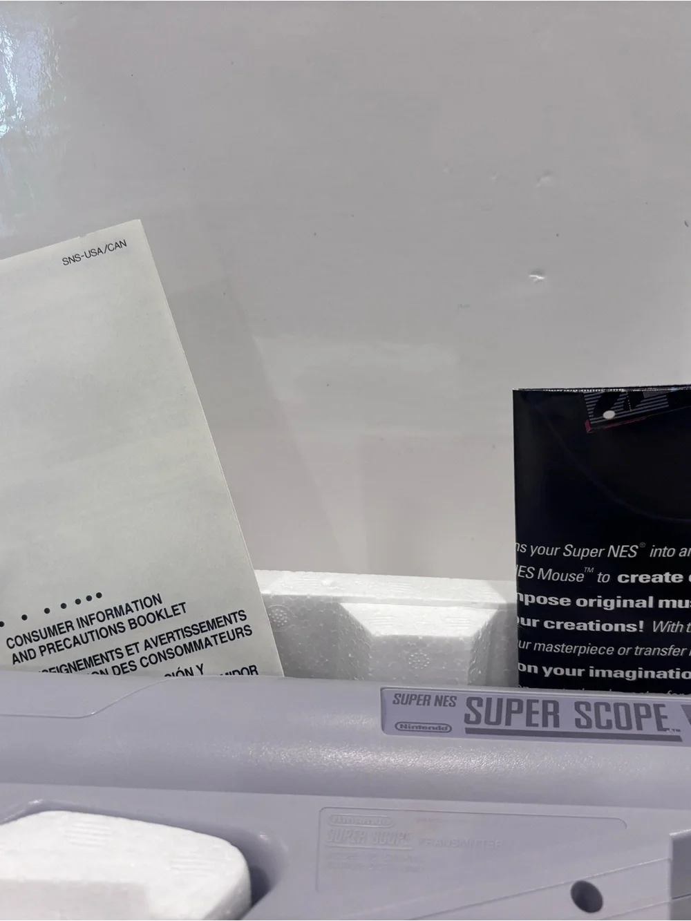 Nintendo Super Nintendo Super Scope Light Gun - Gray in box with manuals